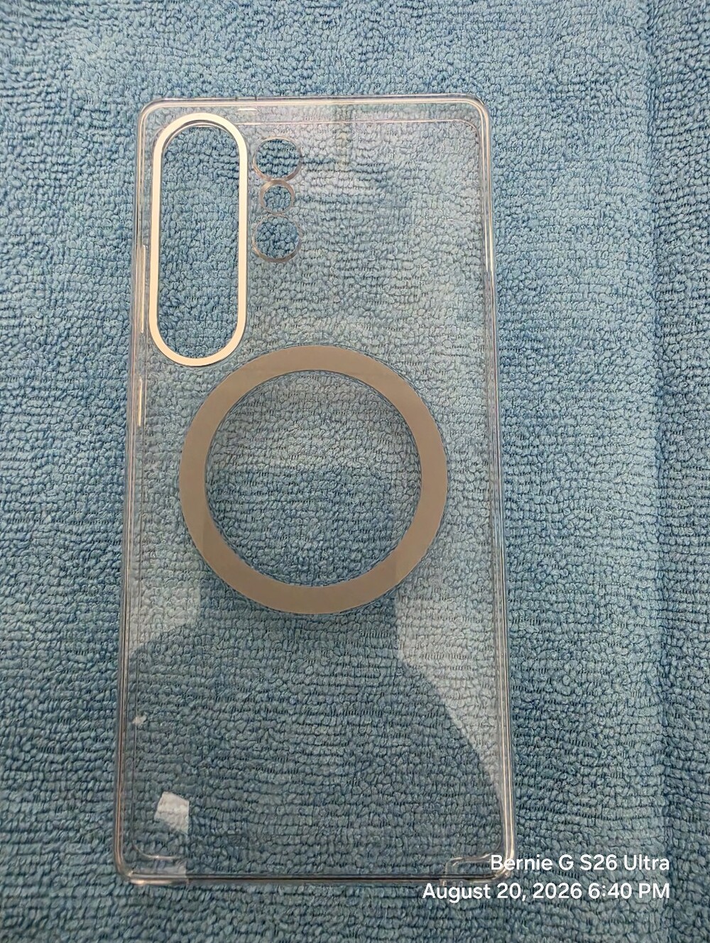 Clear Transparent Phone Case with Magnetic Ring - For S25 ULTRA